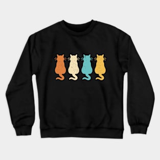 Retro Cat Crewneck Sweatshirt